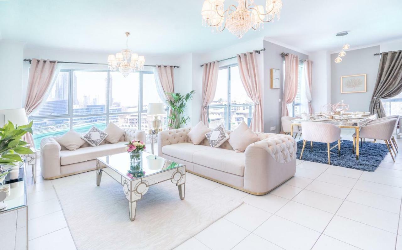 Elite Royal Apartment - Full Burj Khalifa & Fountain View - Opal - 2 Bedrooms Plus 1 Open Bedroom Without Partition Dubái Exterior foto