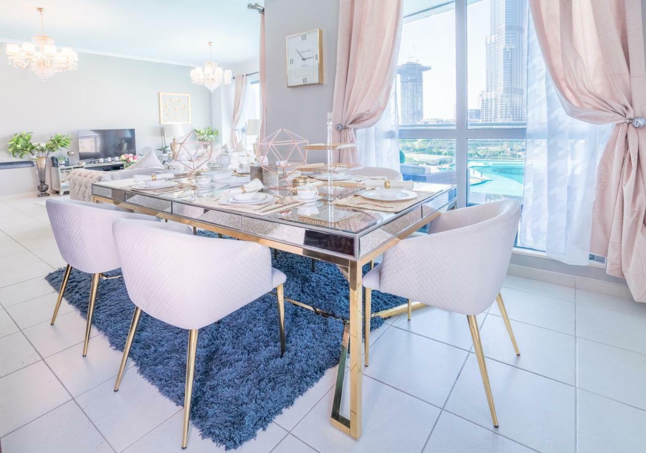 Elite Royal Apartment - Full Burj Khalifa & Fountain View - Opal - 2 Bedrooms Plus 1 Open Bedroom Without Partition Dubái Exterior foto